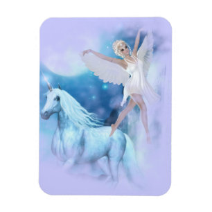 Íman Sky Faerie Asparas e Unicorn Vignette