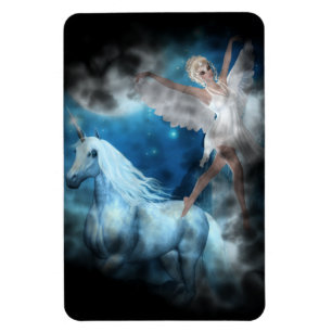 Íman Sky Faerie Asparas e Unicorn Vignette