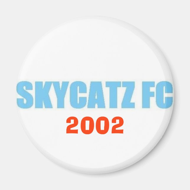 Íman SKYCATZFC TEXT 2002 Magnet (Frente)