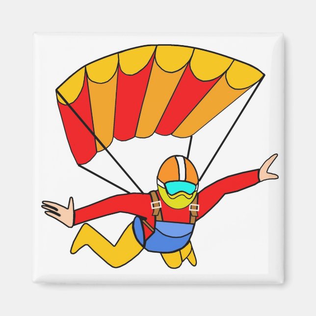 Íman Skydive Red Yello Parachute (Frente)