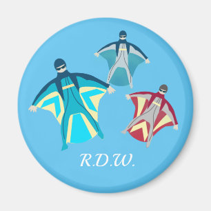 Íman Skydiving de macacão