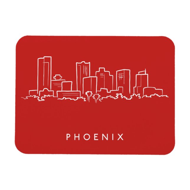 Íman Skyline da Arizona Phoenix (Horizontal)
