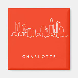 Íman Skyline da cidade de Charlotte, North Carolina