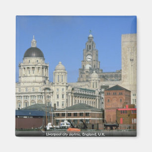 Íman Skyline da cidade de Liverpool, Inglaterra, Reino