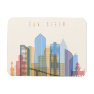 Íman Skyline da cidade de San Diego