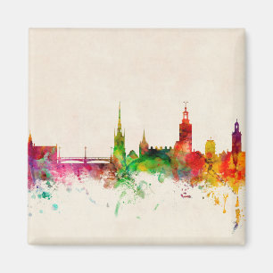 Íman Skyline da suecia de Éstocolmo