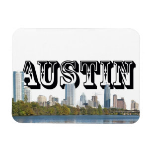 Íman Skyline de Austin Texas com Austin no céu