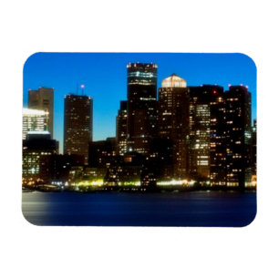 Íman Skyline de Boston com lua
