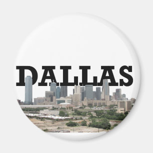 Íman Skyline de Dallas com a Dallas no céu