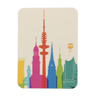 Íman Skyline de Hamburgo Alemanha
