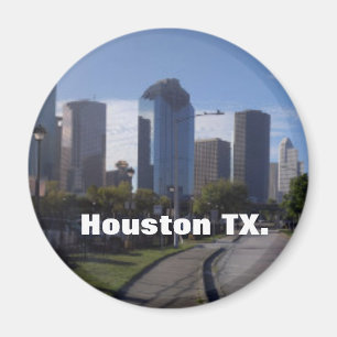 Íman Skyline de Houston Texas (panorâmico)