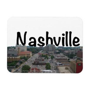 Íman Skyline de Nashville TN com o Nashville no céu