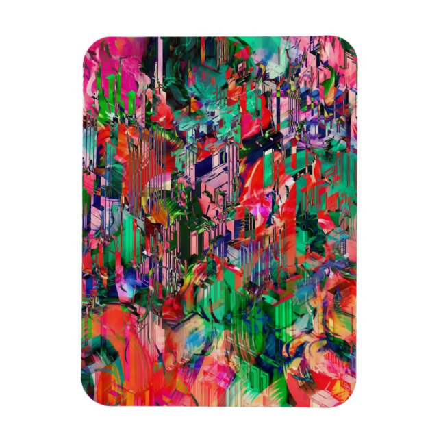 Íman Skyline de prédio da Abstrato do Mundo viagem (Vertical)