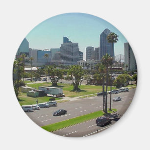 Íman Skyline de San Diego vista do museu marítimo