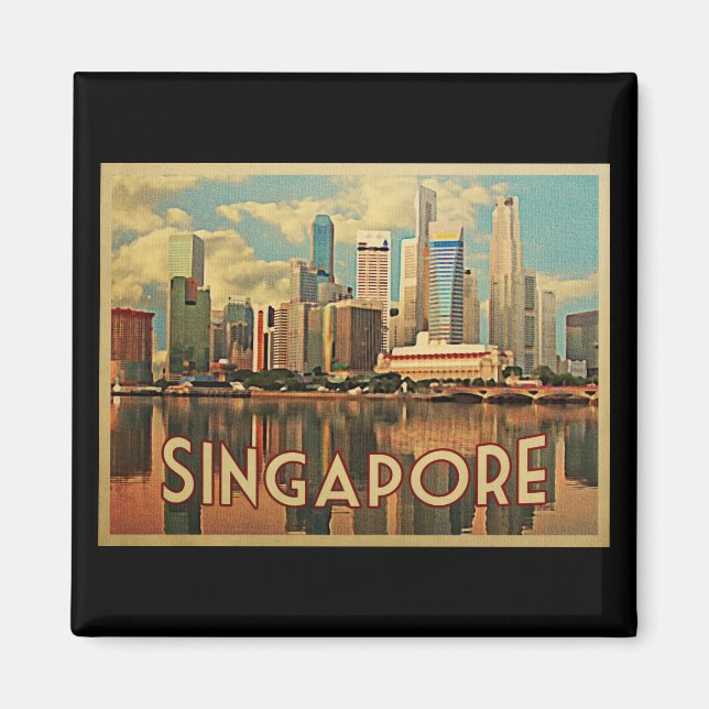 Íman Skyline de Singapura (Frente)