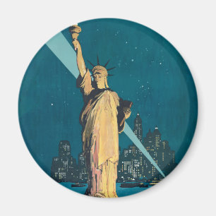 Íman Skyline do Nova Iorque Viagens vintage Liberty