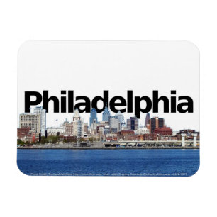 Íman Skyline do PA de Philadelphfia com Philadelphiin o