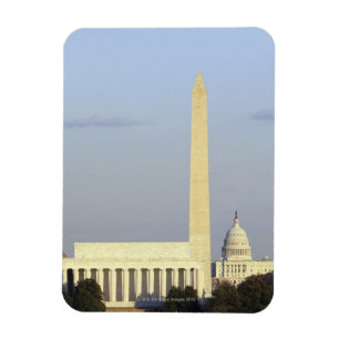 Íman Skyline do Washington DC com construção do