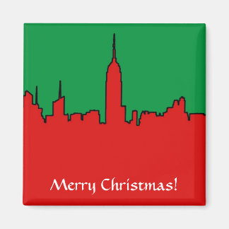 Íman Skyline NYC: Silhueta de Natal ESB