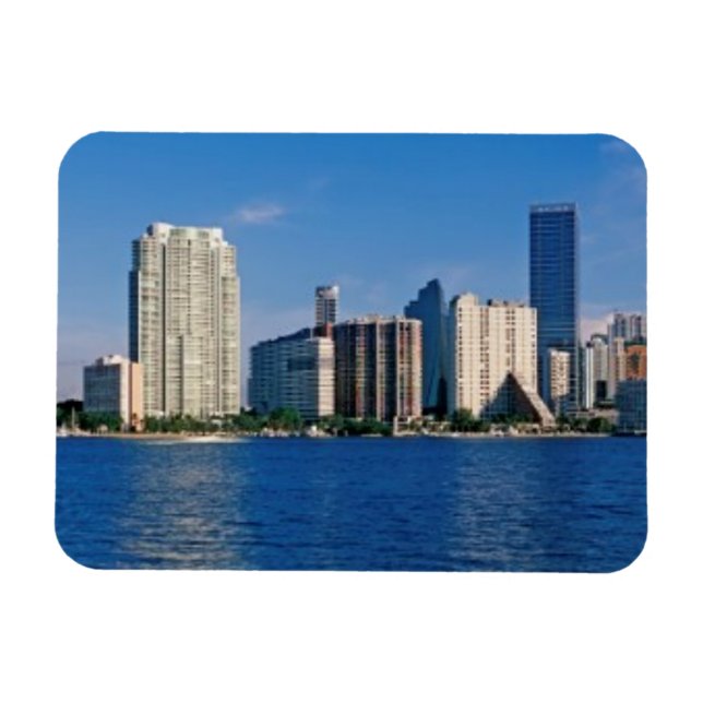 Íman Skyline of Miami, Florida (Horizontal)