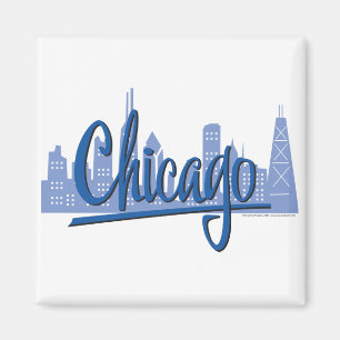 Íman Skyline ventosa da cidade de Chicago