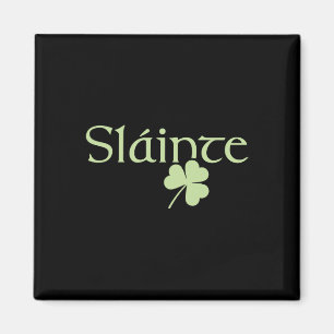 Íman Slainte Shamrock Irish Lucky Green Ireland Rua Pat