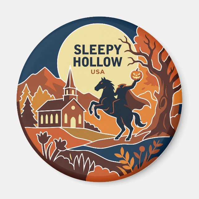 Íman Sleepy Hollow Nova York (Frente)