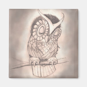 Íman Sleepy Owl Magnet