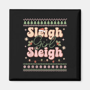 Íman Sleigh Girl Sleigh Xmas Feia Natal