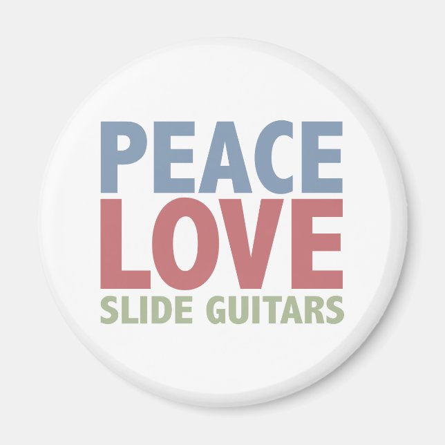 Íman Slide de Paz e Amor (Frente)