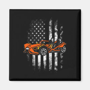 Íman Slingshot Car American Flag 4 De Julho