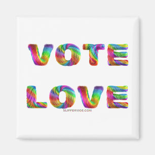 Íman SlipperyJoe voto amor igualdade pelo arco-íris pel