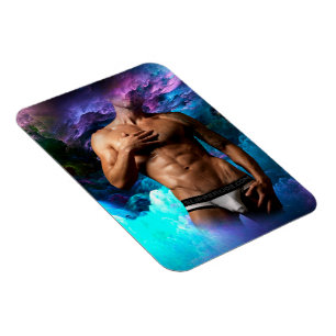 Íman SlipperyJoe's cueca masculina musculosa protuberân