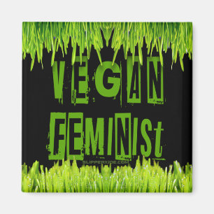 Íman SlipperyJoe's vegan feminista chamativa br