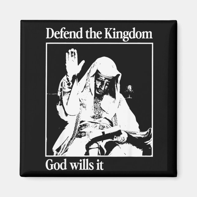 Íman Sliver Mask King Baldwin Iv Meme The Leper King Wa (Frente)