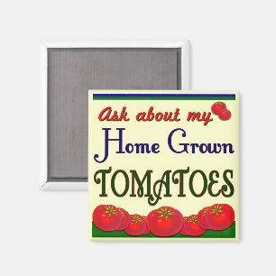 Íman Slogan caseiro do jardim do tomate