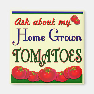 Íman Slogan caseiro do jardim do tomate