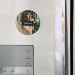 Íman Slogan de RD do Nome de Trabalho de arte de Fotogr