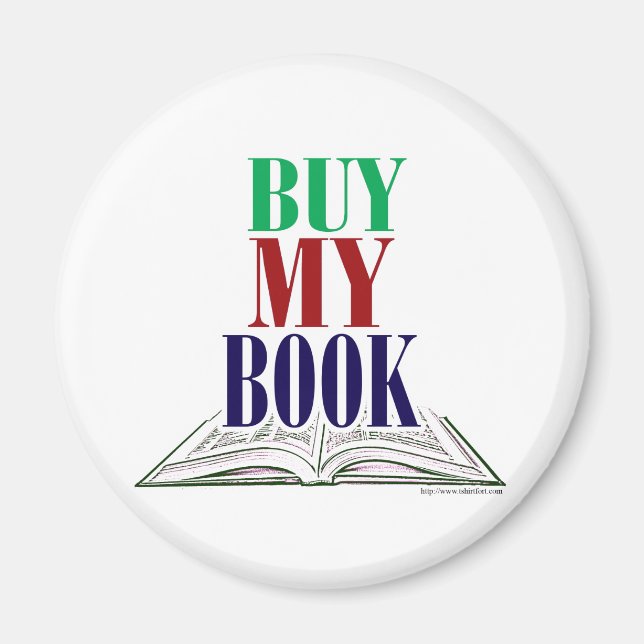 Íman Slogan do Comprar do Autor Meu Livro (Frente)