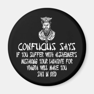 Íman Slogan ofensivo Confucius