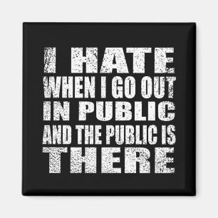 Íman Slogan sarcástico engraçado introvertido do humor