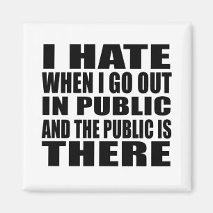 Íman Slogan sarcástico engraçado introvertido do humor