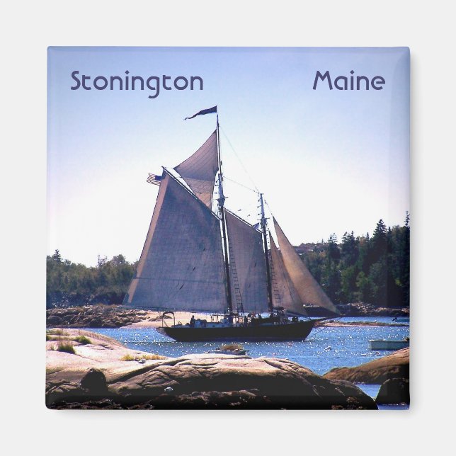 Íman Sloop em Stonington Harbor (Frente)