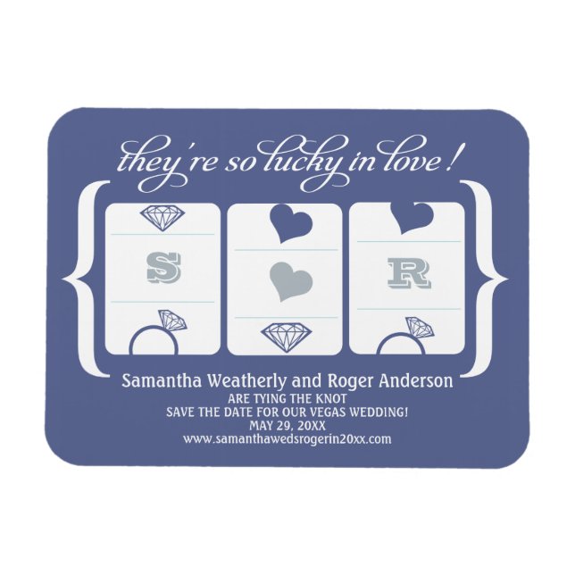 Íman Slot Machine Weding Date (Horizontal)
