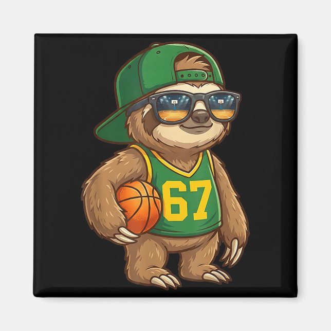 Íman Sloth Basketball 67 Gen Alpha Slang Srts Men Boys  (Frente)