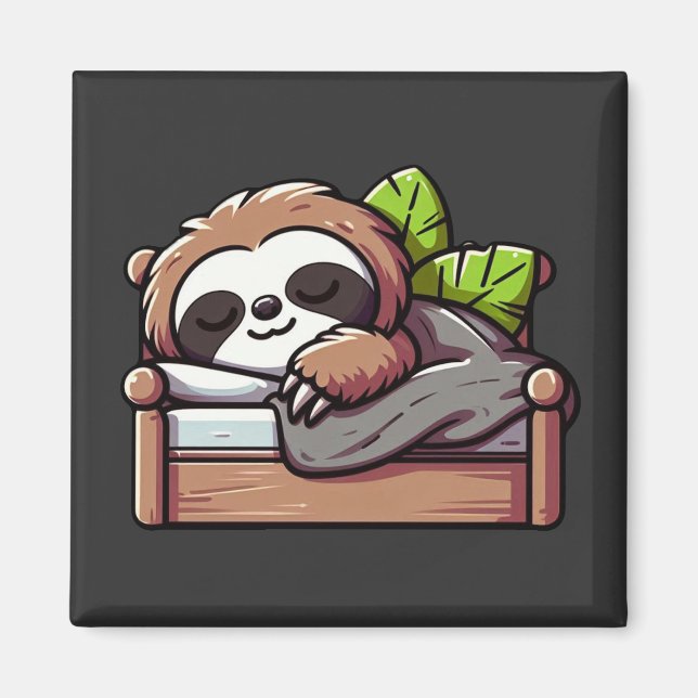 Íman Sloth Relaxada - Hora do Sono Comfy Cozy (Frente)