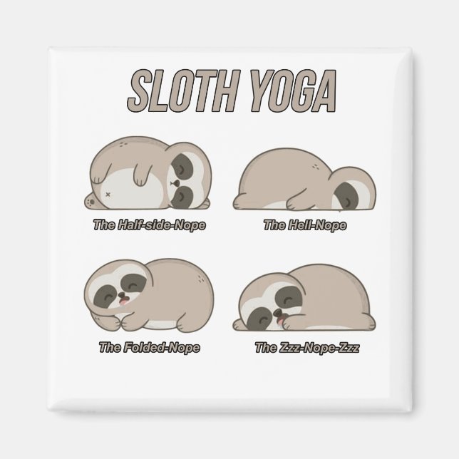 Íman Sloth Yoga (Frente)
