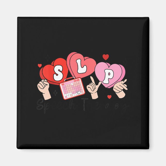 Íman Slp Valentine's Day Speech Language Pathologist St (Frente)