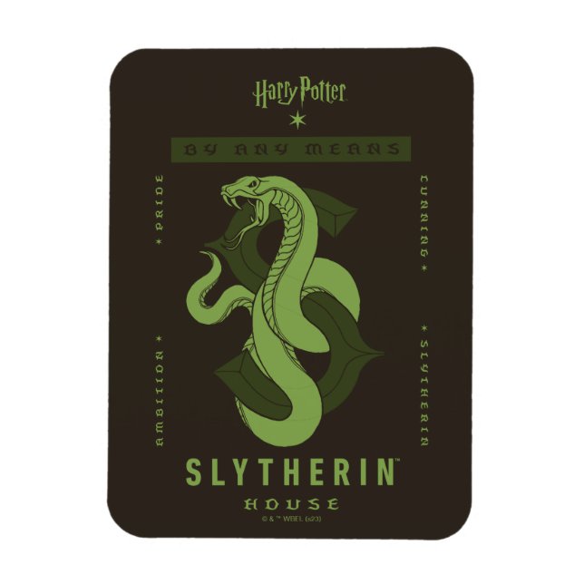 Íman SLYTHERIN™ House Por Qualquer Meio (Vertical)
