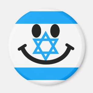 Íman Smiley face israelita da bandeira